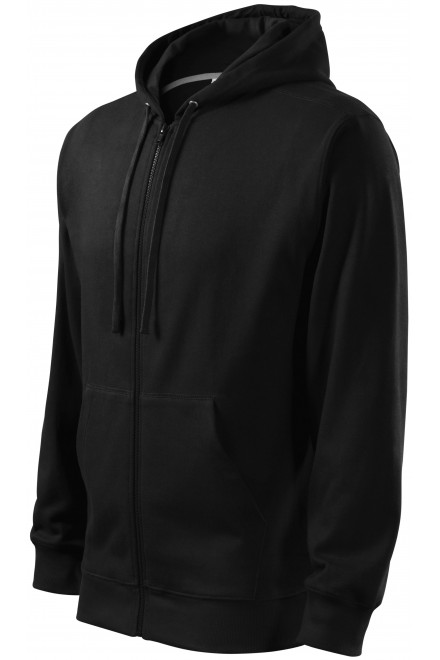 Ανδρική μπλούζα με κουκούλα, μαύρος, φούτερ