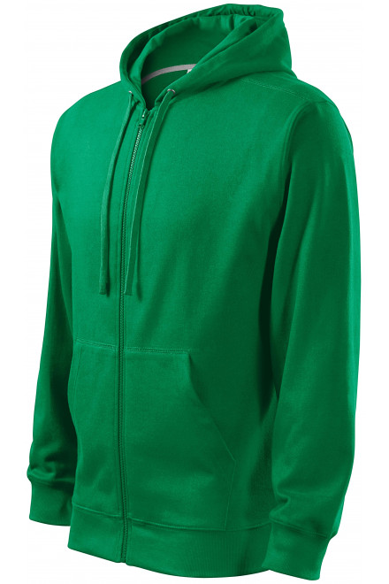 Ανδρική μπλούζα με κουκούλα, πράσινο γρασίδι, φούτερ