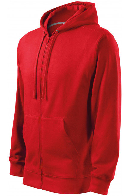 Ανδρική μπλούζα με κουκούλα, το κόκκινο, κόκκινα φούτερ