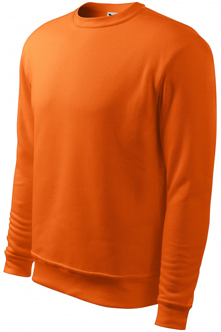 Ανδρική / παιδική μπλούζα πάνω από το κεφάλι, χωρίς κουκούλα, πορτοκάλι