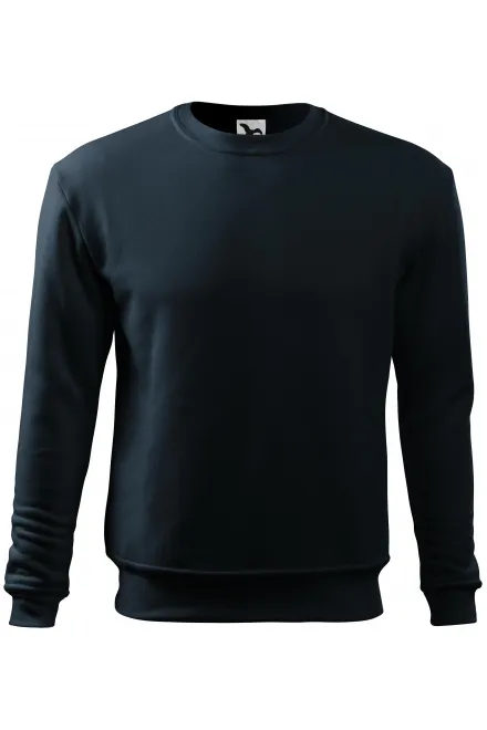 Ανδρική / παιδική μπλούζα πάνω από το κεφάλι, χωρίς κουκούλα - σκούρο μπλε, L