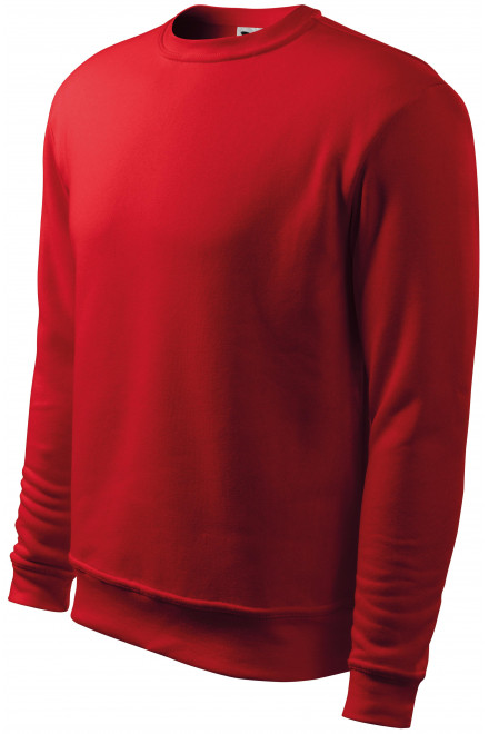 Ανδρική / παιδική μπλούζα πάνω από το κεφάλι, χωρίς κουκούλα, το κόκκινο, ανδρικά φούτερ