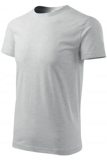 Ανδρικό απλό μπλουζάκι, ανοιχτό γκρι μάρμαρο