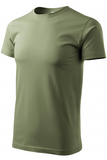 Ανδρικό απλό μπλουζάκι, χακί, πράσινα μπλουζάκια