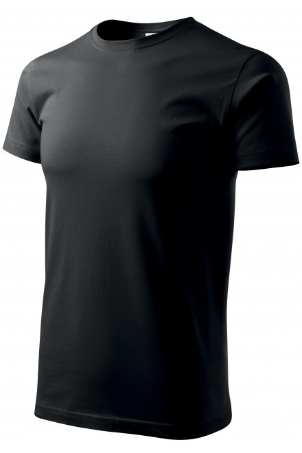 Ανδρικό απλό μπλουζάκι, μαύρος, ανδρικά μπλουζάκια