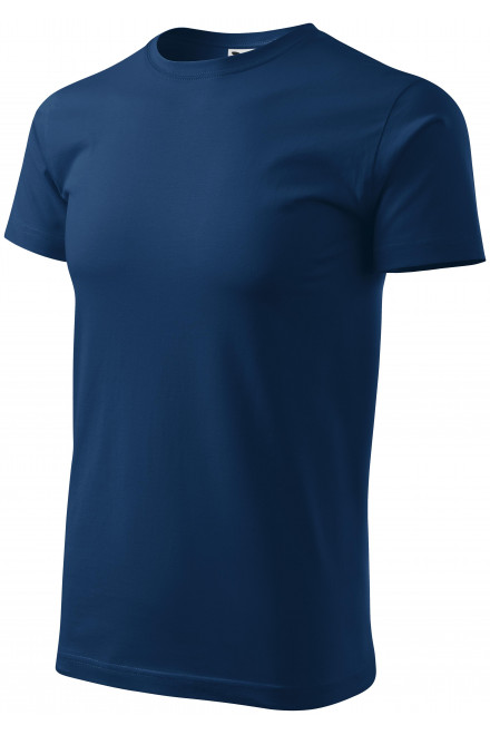 Ανδρικό απλό μπλουζάκι, μπλε μεσάνυχτα, μπλουζάκια για εκτύπωση