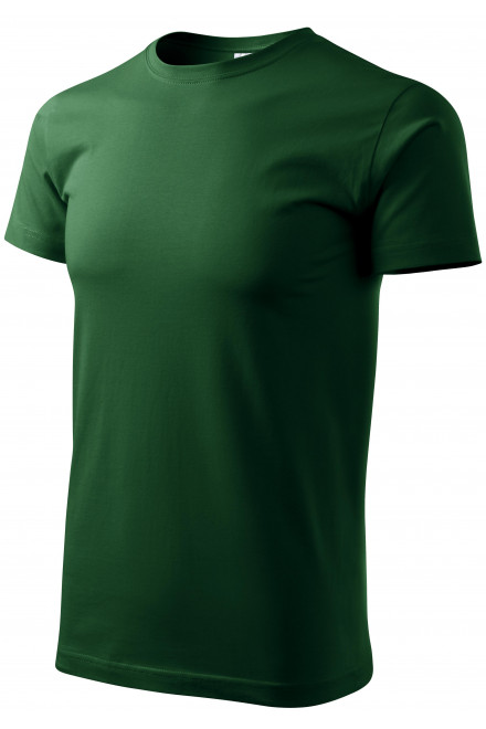 Ανδρικό απλό μπλουζάκι, πράσινο μπουκάλι, μπλουζάκια με κοντά μανίκια