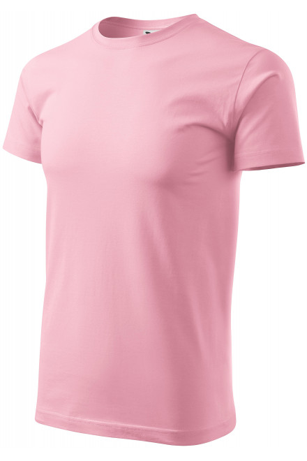Ανδρικό απλό μπλουζάκι, ροζ, ανδρικά μπλουζάκια