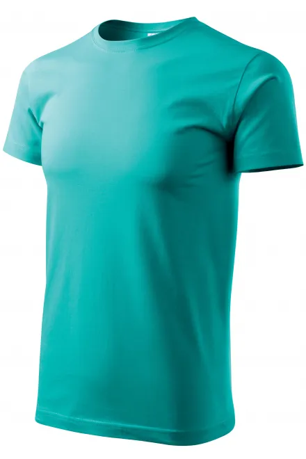 Ανδρικό απλό μπλουζάκι, σμαραγδί πράσινο
