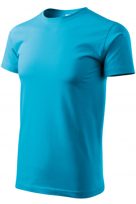 Ανδρικό απλό μπλουζάκι, τουρκουάζ, ανδρικά μπλουζάκια