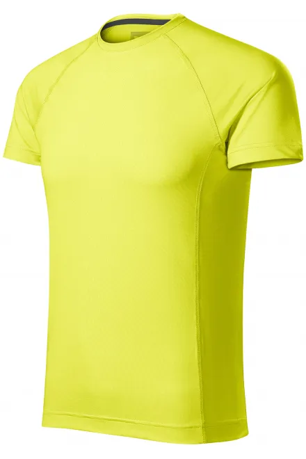 Ανδρικό αθλητικό μπλουζάκι, κίτρινο νέον
