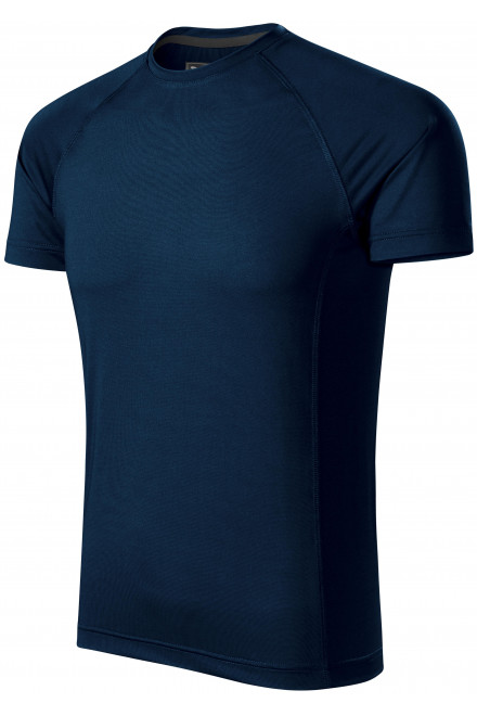 Ανδρικό αθλητικό μπλουζάκι, σκούρο μπλε, μπλουζάκια χωρίς εκτύπωση