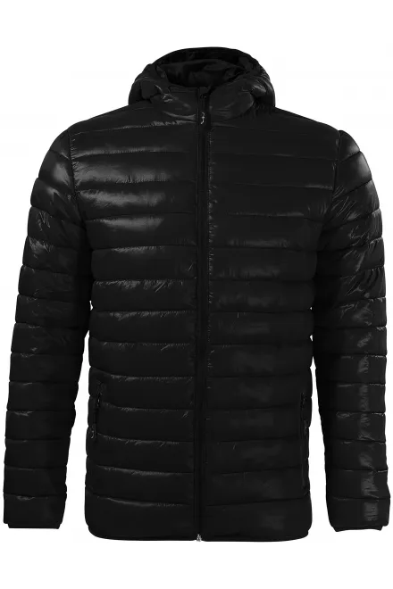 Ανδρικό καπιτονέ μπουφάν - μαύρος, L