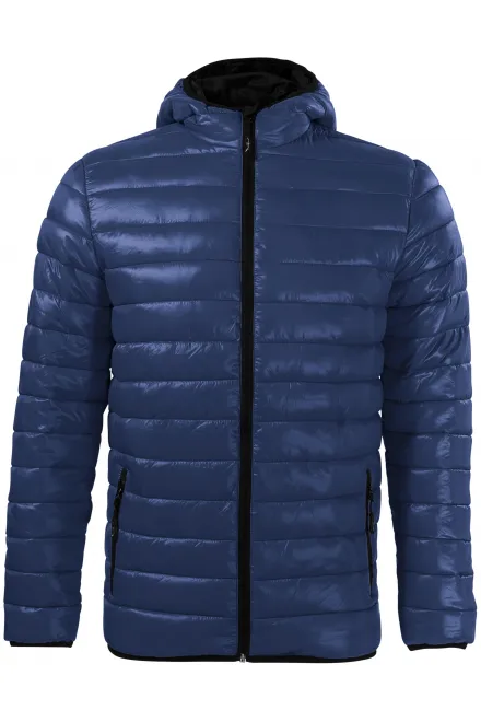 Ανδρικό καπιτονέ μπουφάν - σκούρο μπλε, L