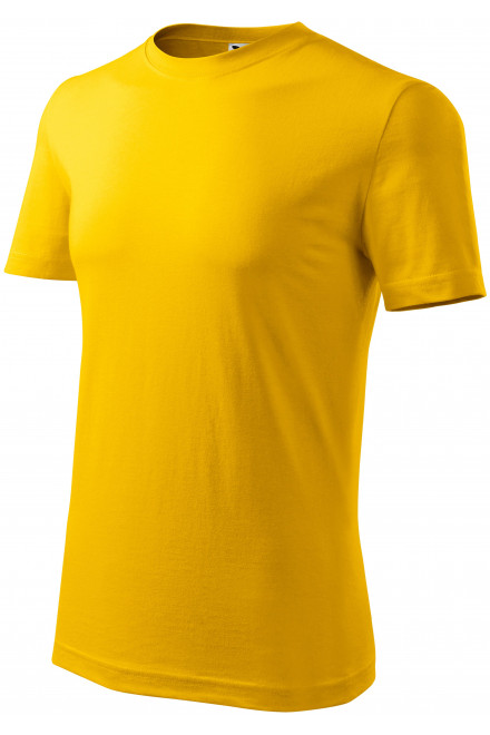 Ανδρικό κλασικό μπλουζάκι, κίτρινος, ανδρικά μπλουζάκια