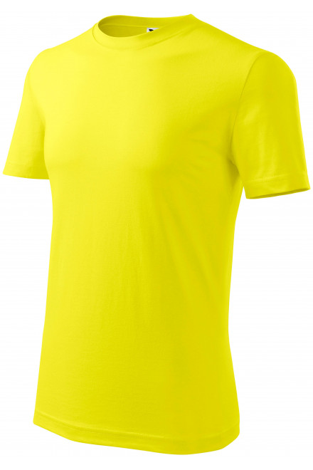 Ανδρικό κλασικό μπλουζάκι, λεμόνι κίτρινο