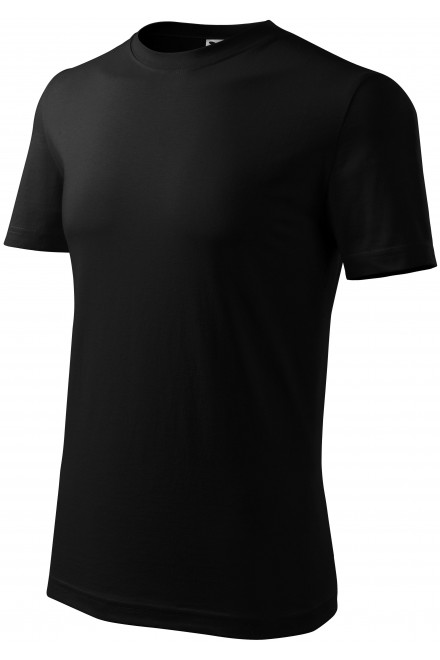 Ανδρικό κλασικό μπλουζάκι, μαύρος, μονόχρωμα μπλουζάκια