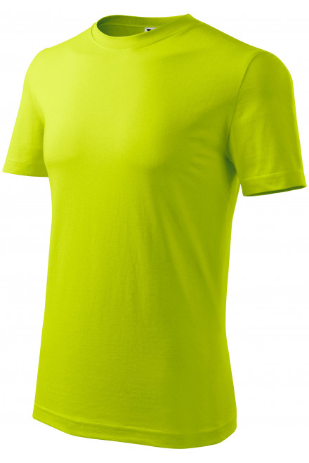 Ανδρικό κλασικό μπλουζάκι, πράσινο ασβέστη, ανδρικά μπλουζάκια
