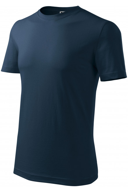 Ανδρικό κλασικό μπλουζάκι, σκούρο μπλε, ανδρικά μπλουζάκια