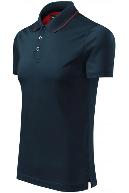 Ανδρικό κομψό πουκάμισο πόλο, σκούρο μπλε