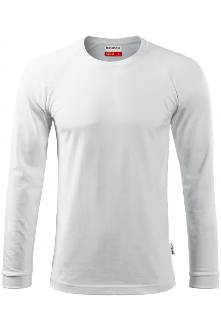 Ανδρικό κοντομάνικο μπλουζάκι με μακριά μανίκια - λευκό, 2XL