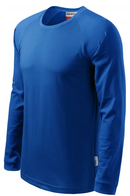 Ανδρικό κοντομάνικο μπλουζάκι με μακριά μανίκια, μπλε ρουά