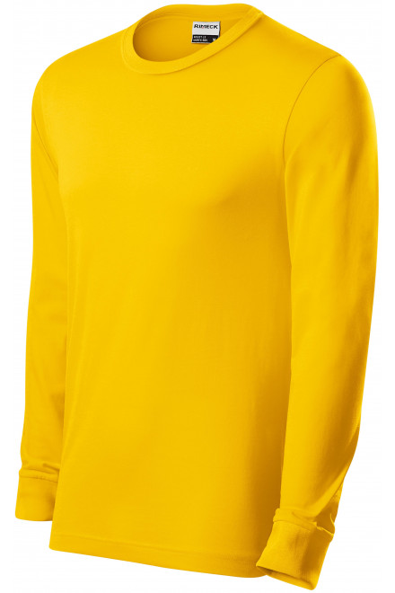 Ανδρικό μακρύ μανίκι T-shirt, κίτρινος