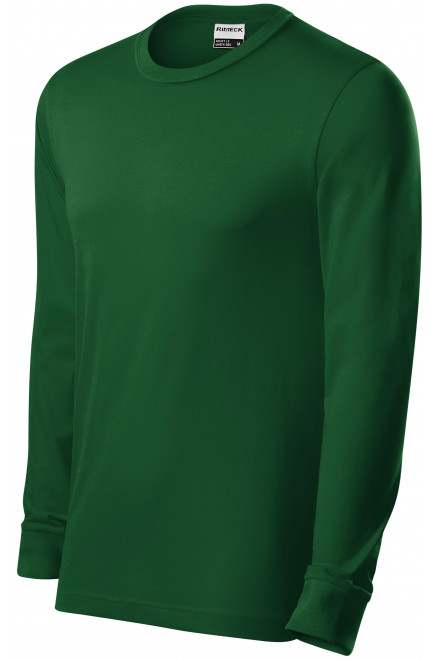Ανδρικό μακρύ μανίκι T-shirt, πράσινο μπουκάλι, μπλουζάκια