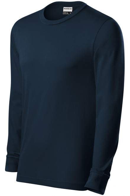 Ανδρικό μακρύ μανίκι T-shirt, σκούρο μπλε
