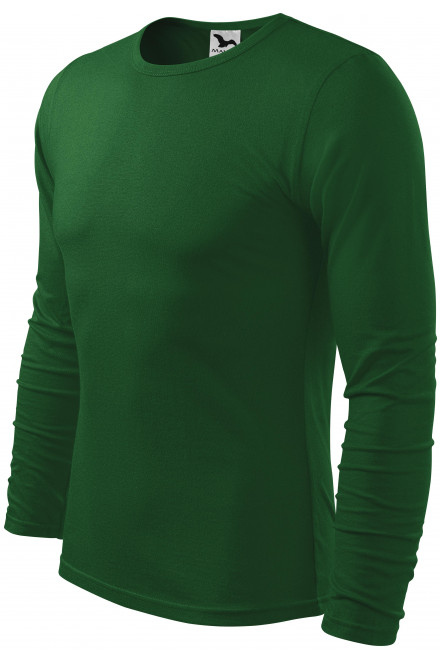 Ανδρικό μακρυμάνικο μπλουζάκι, πράσινο μπουκάλι, ανδρικά μπλουζάκια