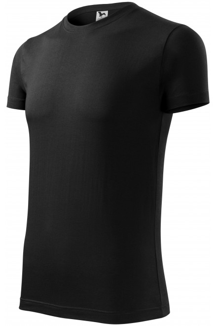 Ανδρικό μοντέρνο μπλουζάκι, μαύρος, μπλουζάκια με κοντά μανίκια