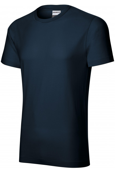 Ανδρικό μπλουζάκι ανθεκτικό, σκούρο μπλε, μπλουζάκια με κοντά μανίκια