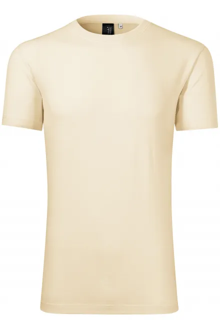 Ανδρικό μπλουζάκι από μαλλί Merino - αμύγδαλο, 3XL