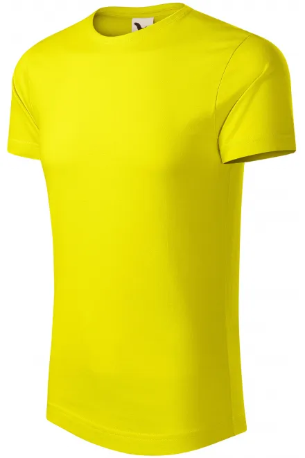 Ανδρικό μπλουζάκι από οργανικό βαμβάκι, λεμόνι κίτρινο