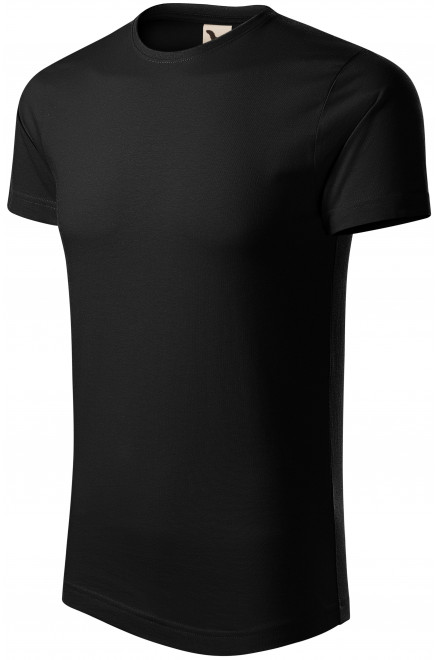 Ανδρικό μπλουζάκι από οργανικό βαμβάκι, μαύρος, βαμβακερά μπλουζάκια