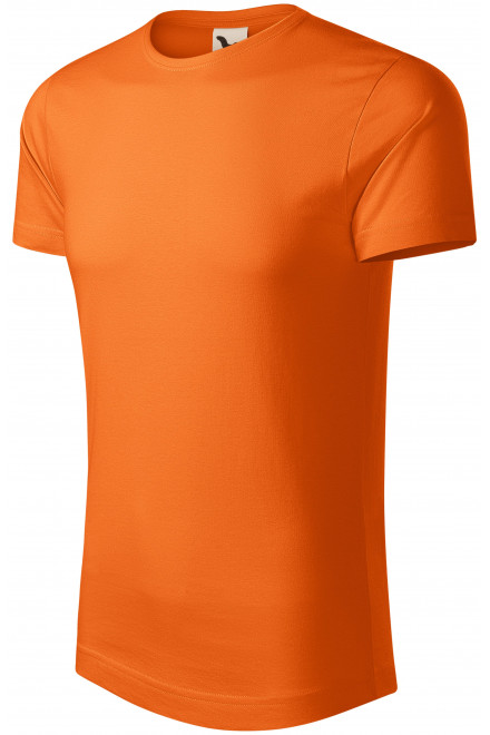 Ανδρικό μπλουζάκι από οργανικό βαμβάκι, πορτοκάλι, μπλουζάκια για εκτύπωση
