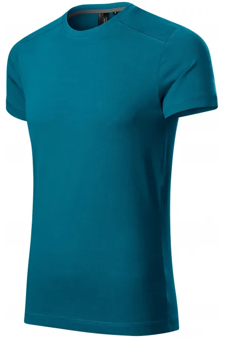 Ανδρικό μπλουζάκι διακοσμημένο, μπλε βενζίνης