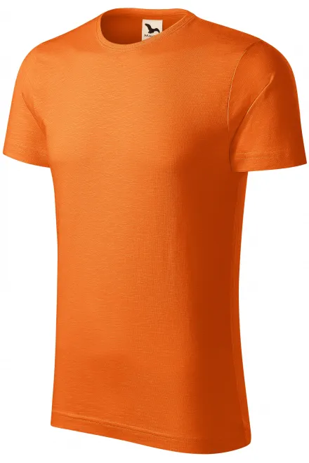Ανδρικό μπλουζάκι, οργανικό βαμβάκι με υφή, πορτοκάλι