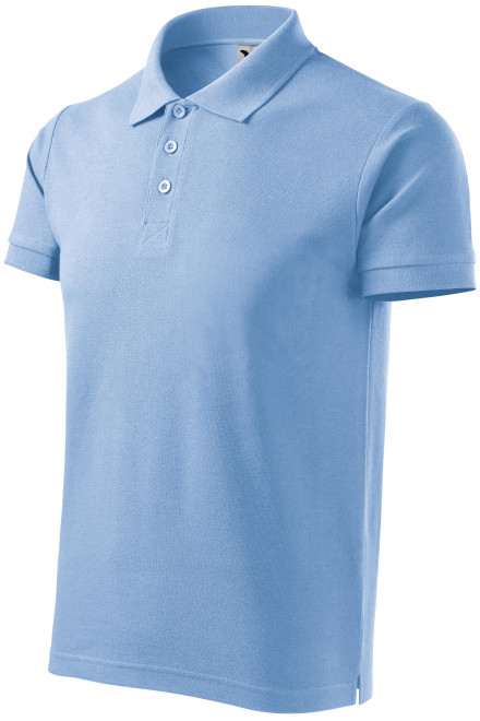 Ανδρικό πουκάμισο βαρέων βαρών, γαλάζιο του ουρανού, μπλουζάκια με κοντά μανίκια