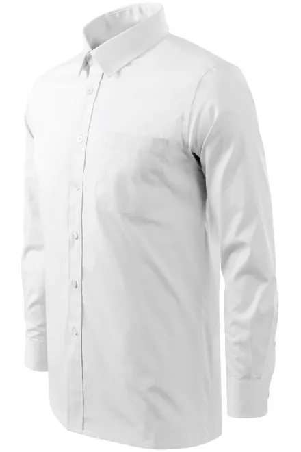 Ανδρικό πουκάμισο με μακριά μανίκια, λευκό