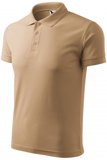Ανδρικό πουκάμισο πόλο, αμμώδης, ανδρικά μπλουζάκια πόλο