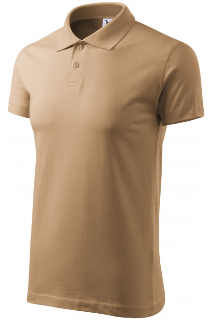 Ανδρικό πουκάμισο πόλο, αμμώδης, ανδρικά μπλουζάκια πόλο