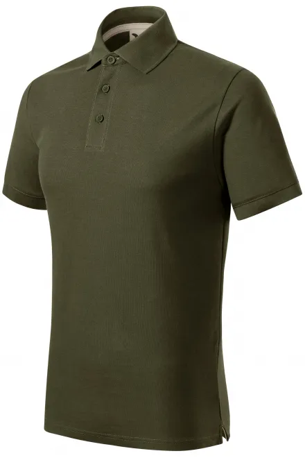 Ανδρικό πουκάμισο πόλο από οργανικό βαμβάκι, Στρατός