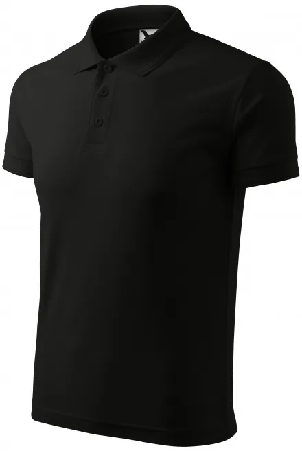Ανδρικό πουκάμισο πόλο, μαύρος