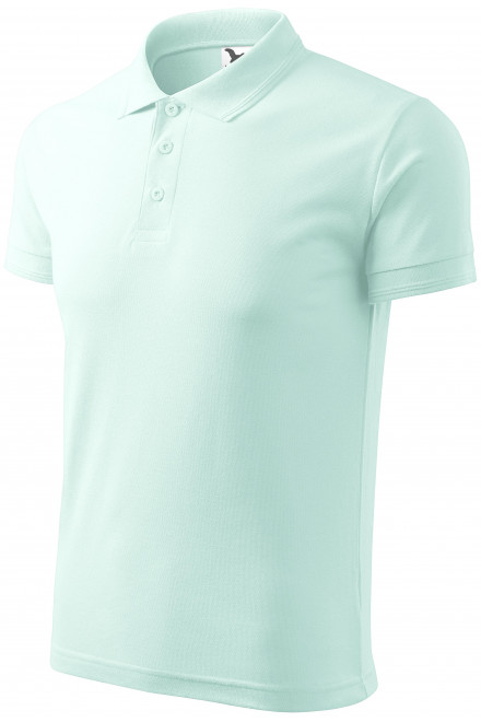 Ανδρικό πουκάμισο πόλο, παγωμένο πράσινο, μπλουζάκια