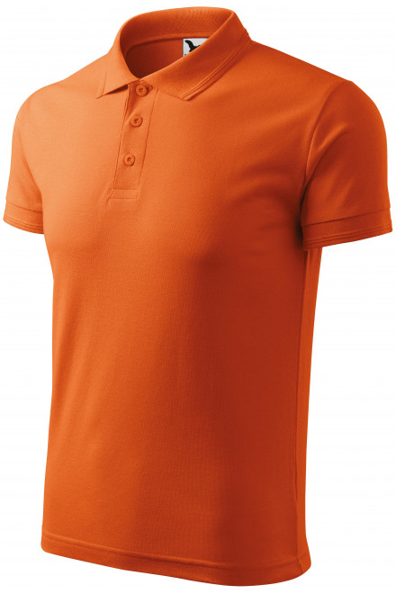Ανδρικό πουκάμισο πόλο, πορτοκάλι, ανδρικά μπλουζάκια πόλο