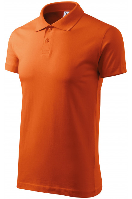 Ανδρικό πουκάμισο πόλο, πορτοκάλι, βαμβακερά μπλουζάκια