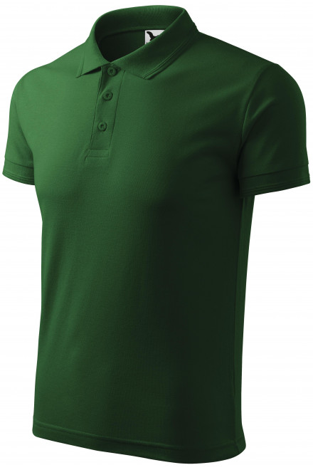 Ανδρικό πουκάμισο πόλο, πράσινο μπουκάλι, ανδρικά μπλουζάκια πόλο