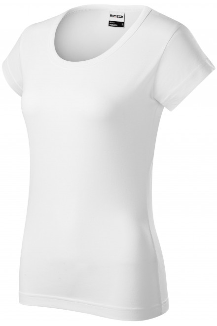 Ανθεκτικό γυναικείο μπλουζάκι βαρέων βαρών, λευκό, μπλουζάκια για επαγγελματίες υγείας