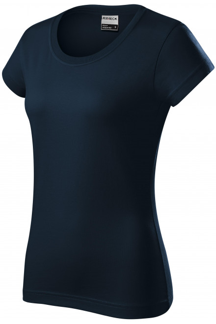 Ανθεκτικό γυναικείο μπλουζάκι βαρέων βαρών, σκούρο μπλε, μπλουζάκια με κοντά μανίκια